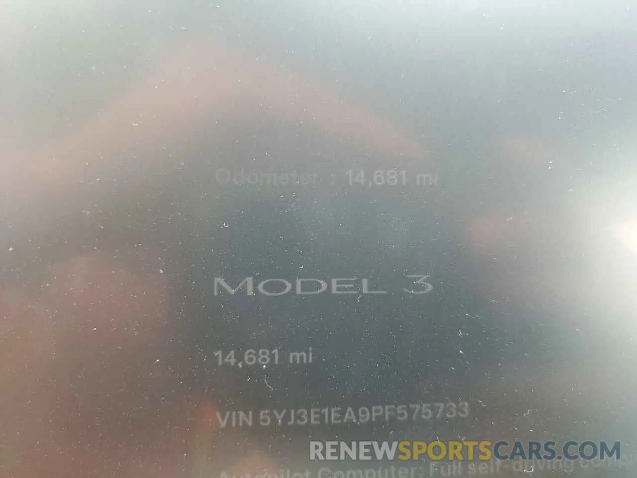 9 Photograph of a damaged car 5YJ3E1EA9PF575733 TESLA MODEL 3 2023