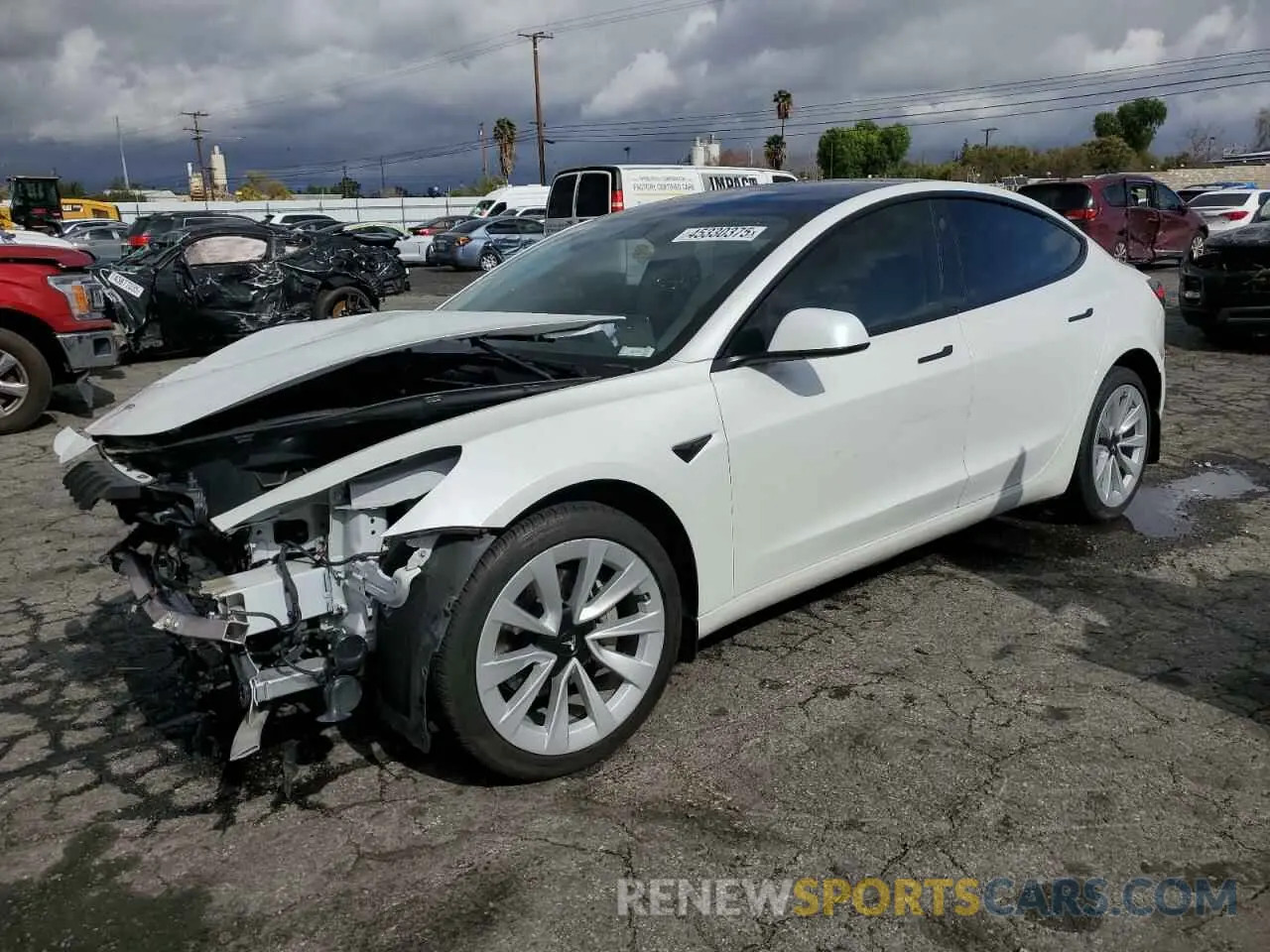 1 Фотография поврежденного автомобиля 5YJ3E1EA9PF582536 TESLA MODEL 3 2023