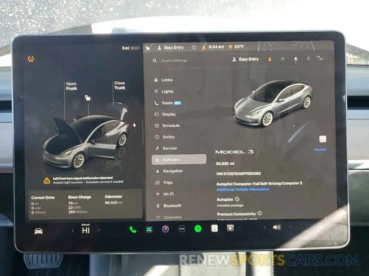9 Photograph of a damaged car 5YJ3E1EA9PF584383 TESLA MODEL 3 2023