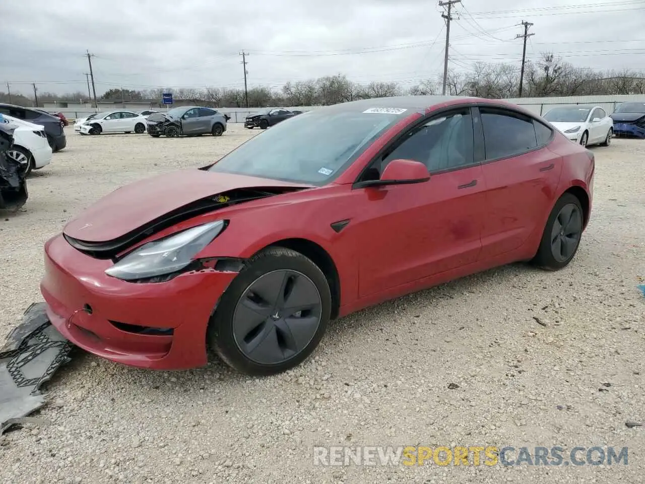 1 Фотография поврежденного автомобиля 5YJ3E1EA9PF602655 TESLA MODEL 3 2023