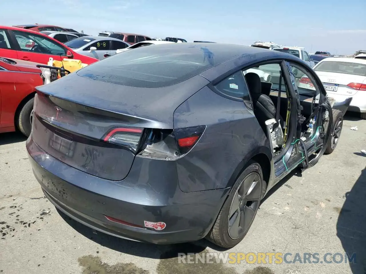 3 Photograph of a damaged car 5YJ3E1EA9PF613607 TESLA MODEL 3 2023