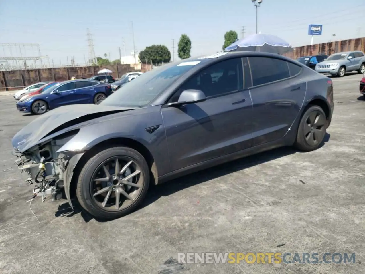 1 Фотография поврежденного автомобиля 5YJ3E1EA9PF619682 TESLA MODEL 3 2023