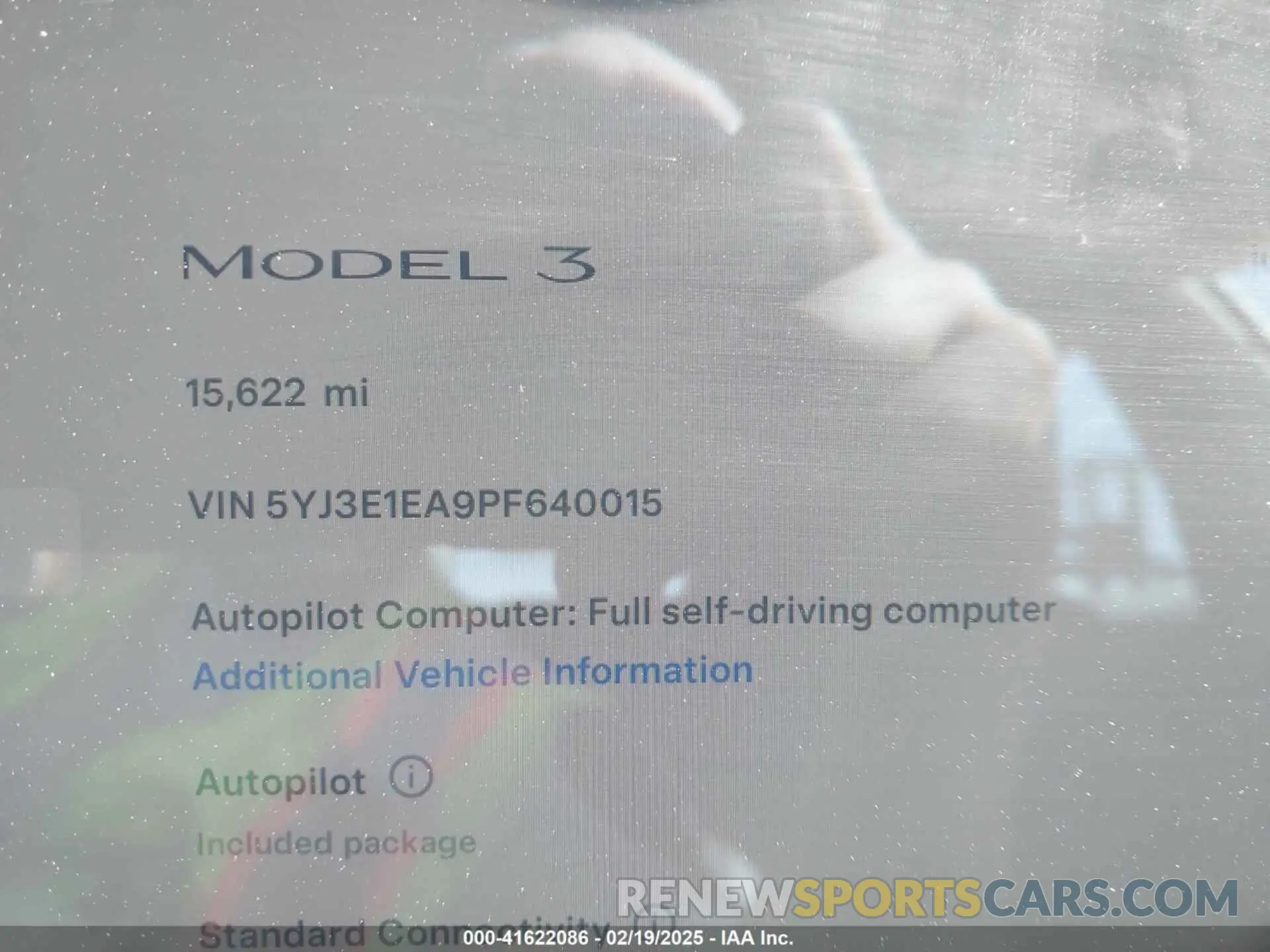 7 Фотография поврежденного автомобиля 5YJ3E1EA9PF640015 TESLA MODEL 3 2023