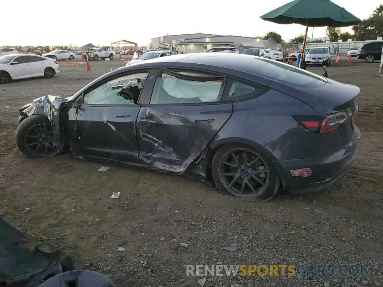 2 Фотография поврежденного автомобиля 5YJ3E1EA9PF642587 TESLA MODEL 3 2023