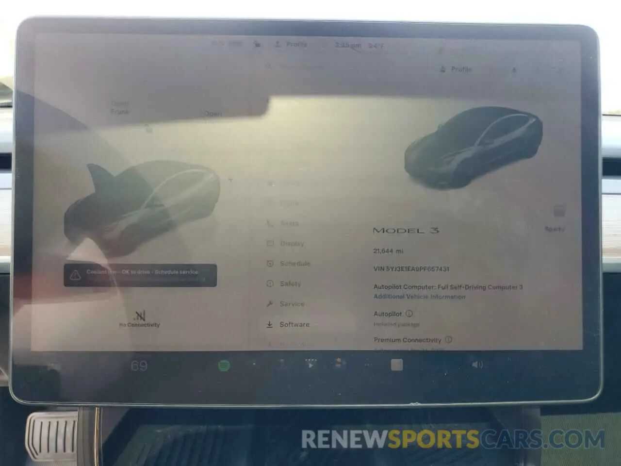 9 Фотография поврежденного автомобиля 5YJ3E1EA9PF657431 TESLA MODEL 3 2023