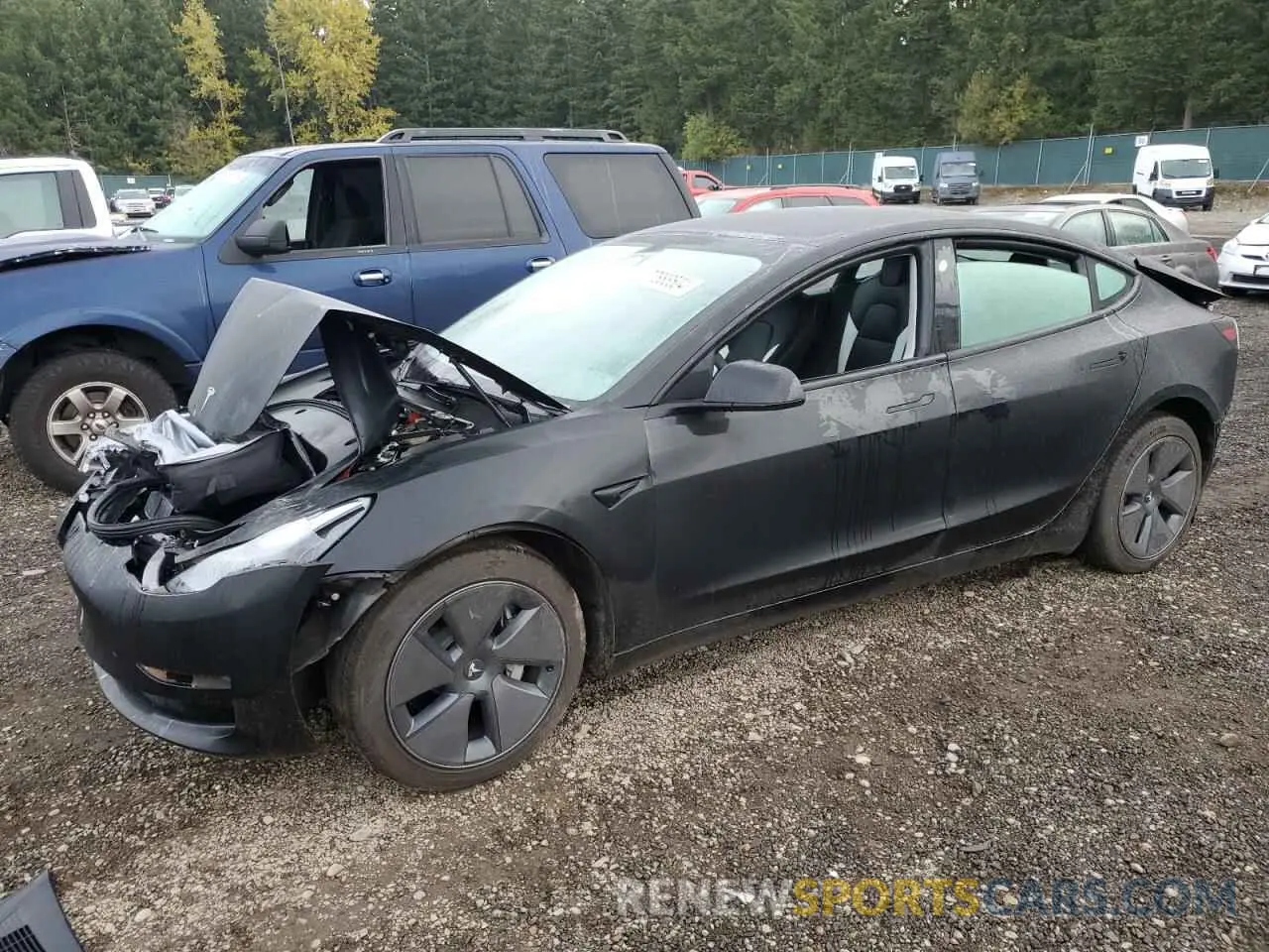 1 Фотография поврежденного автомобиля 5YJ3E1EA9PF667960 TESLA MODEL 3 2023