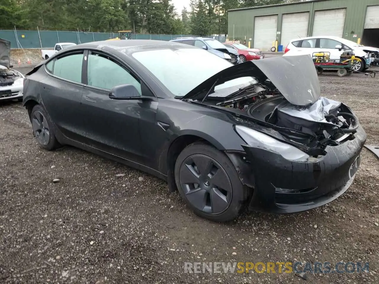 4 Фотография поврежденного автомобиля 5YJ3E1EA9PF667960 TESLA MODEL 3 2023