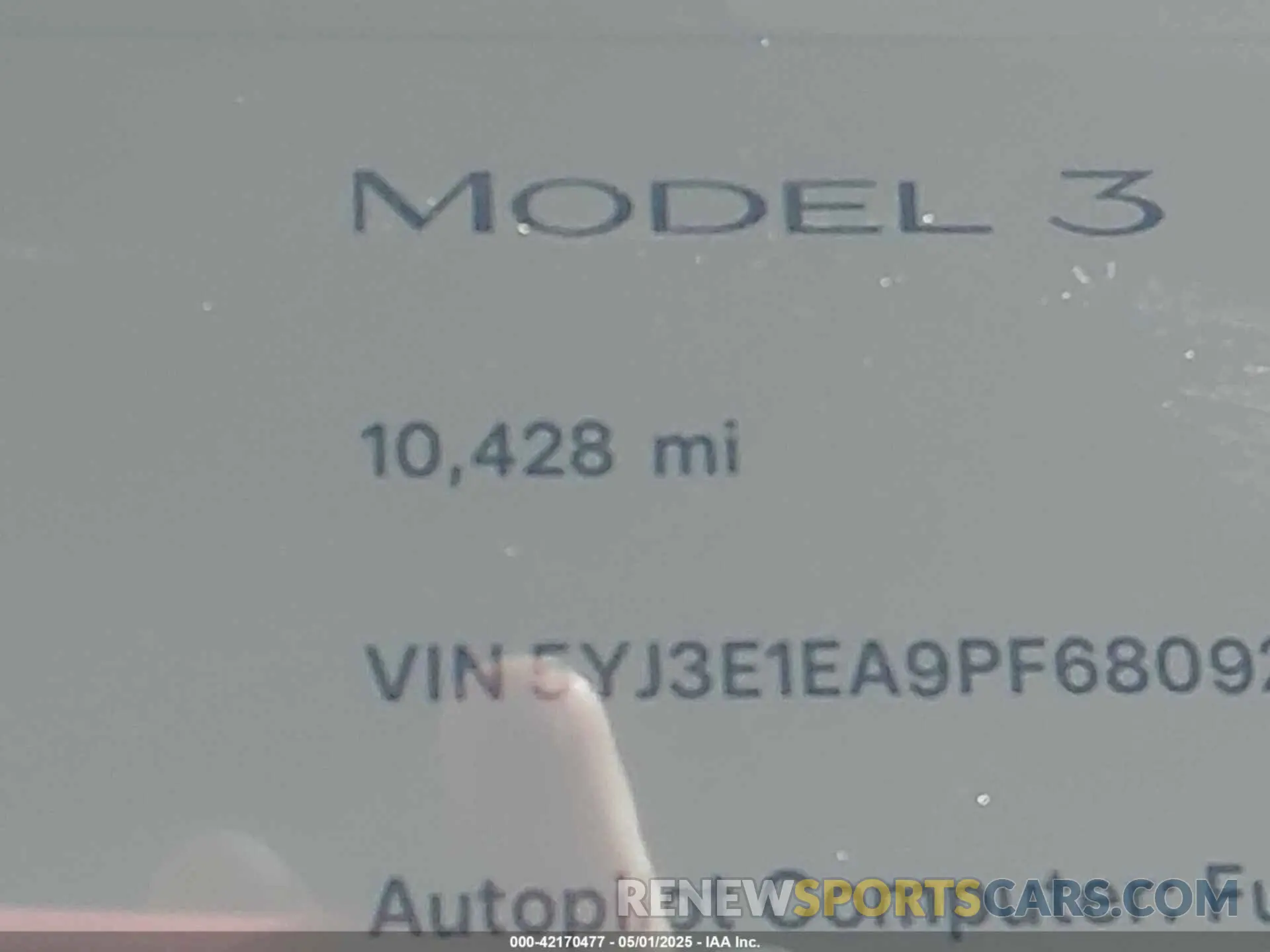 16 Фотография поврежденного автомобиля 5YJ3E1EA9PF680921 TESLA MODEL 3 2023