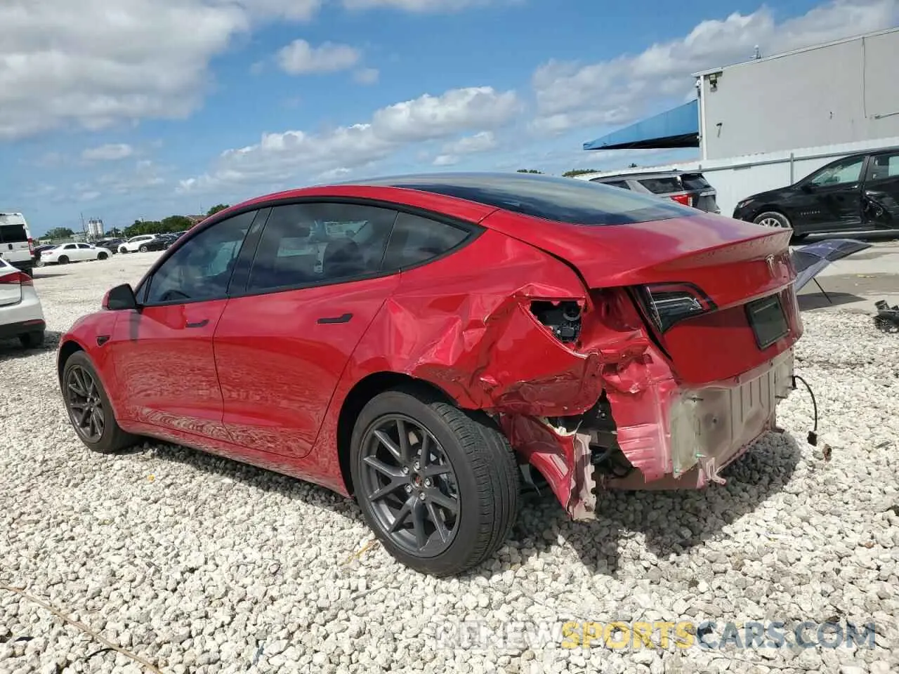 2 Photograph of a damaged car 5YJ3E1EA9PF684113 TESLA MODEL 3 2023