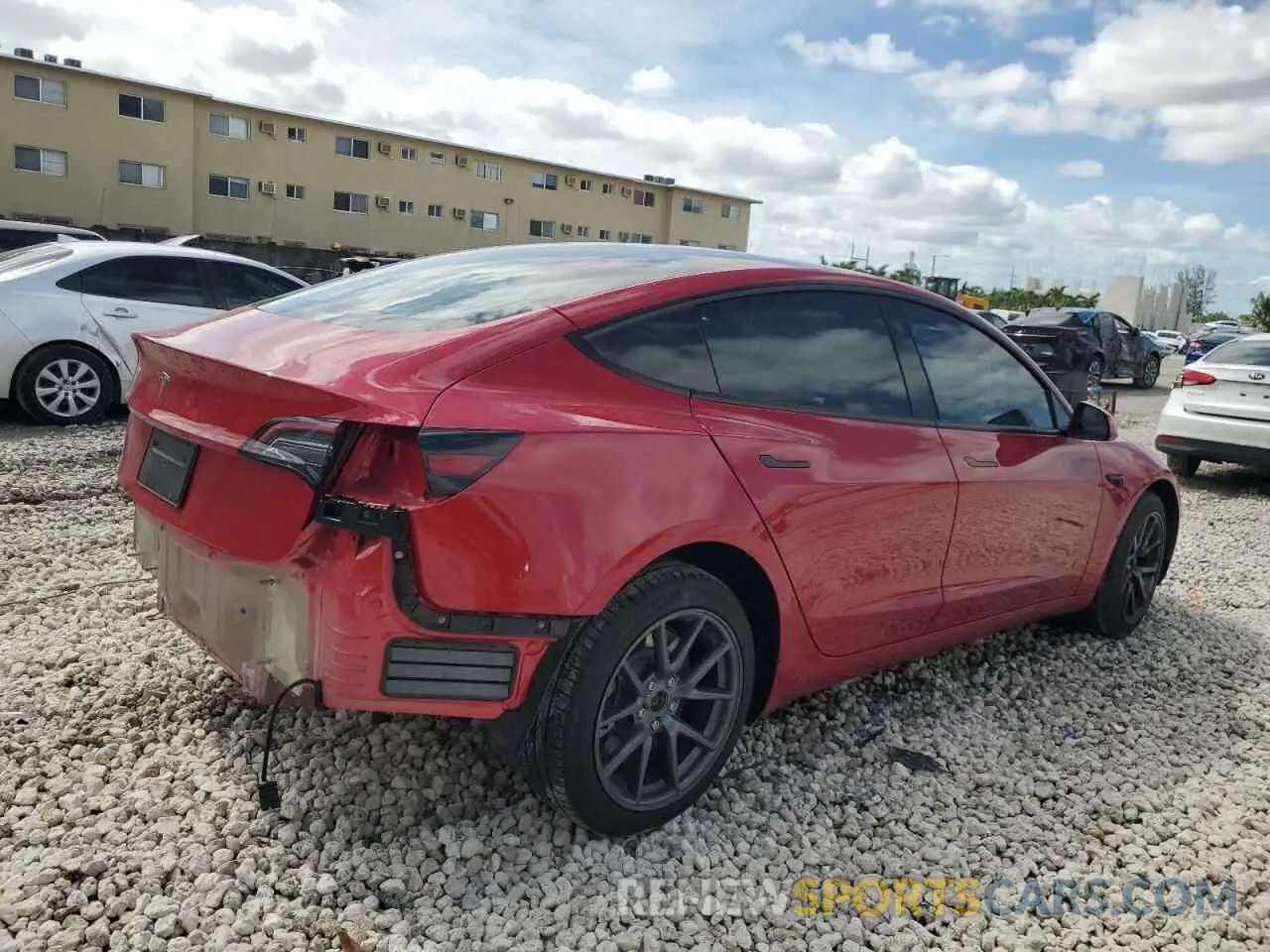 3 Photograph of a damaged car 5YJ3E1EA9PF684113 TESLA MODEL 3 2023