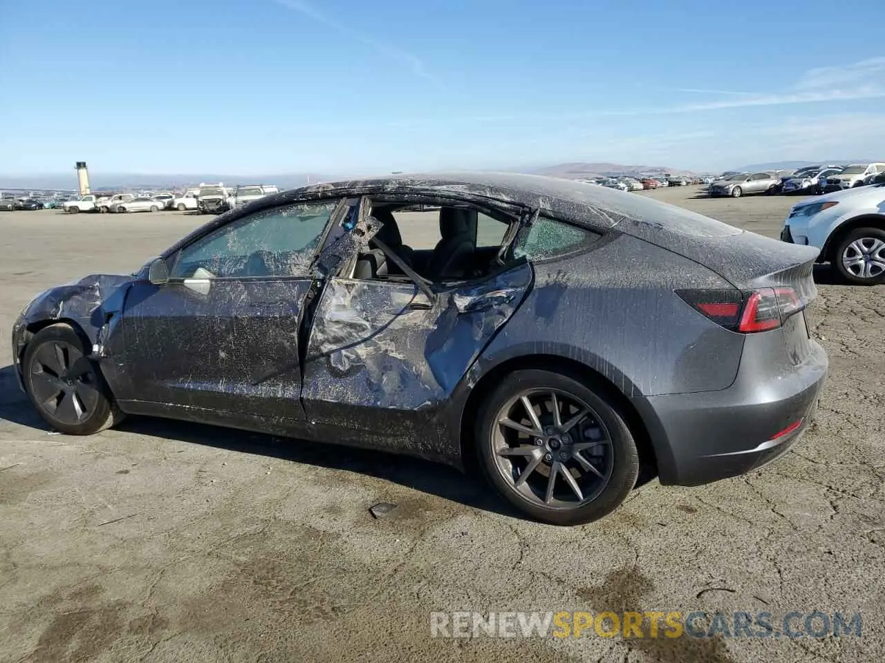 2 Photograph of a damaged car 5YJ3E1EA9PF701895 TESLA MODEL 3 2023