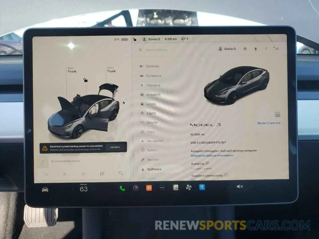 9 Photograph of a damaged car 5YJ3E1EA9PF710757 TESLA MODEL 3 2023