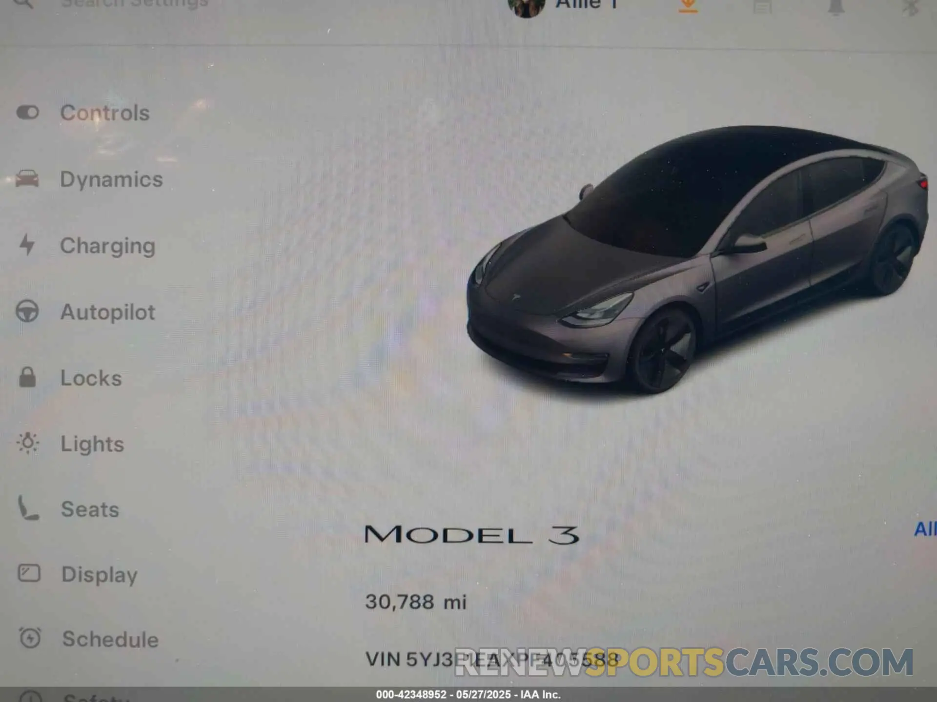 7 Фотография поврежденного автомобиля 5YJ3E1EAXPF405588 TESLA MODEL 3 2023