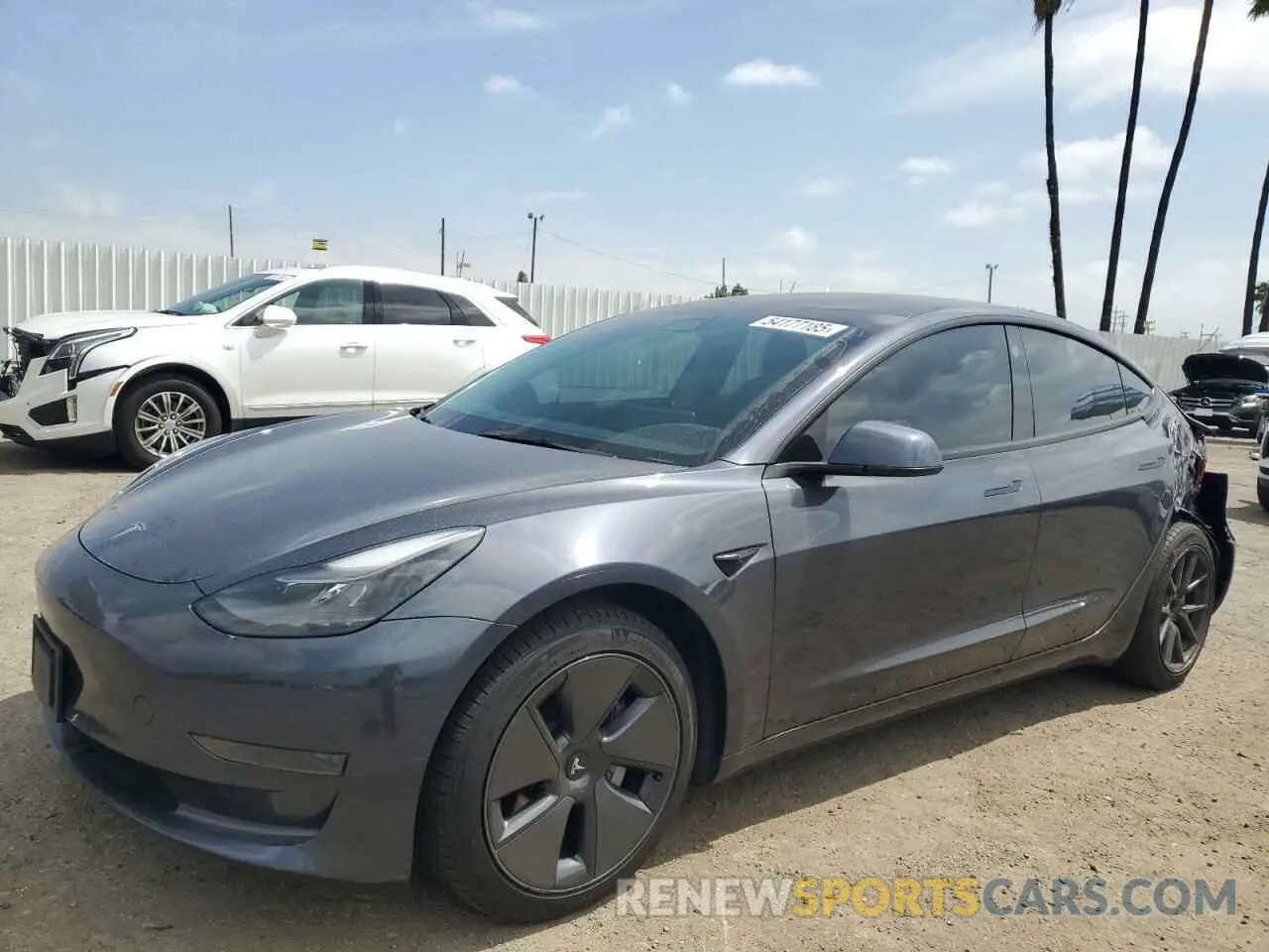 1 Фотография поврежденного автомобиля 5YJ3E1EAXPF422407 TESLA MODEL 3 2023