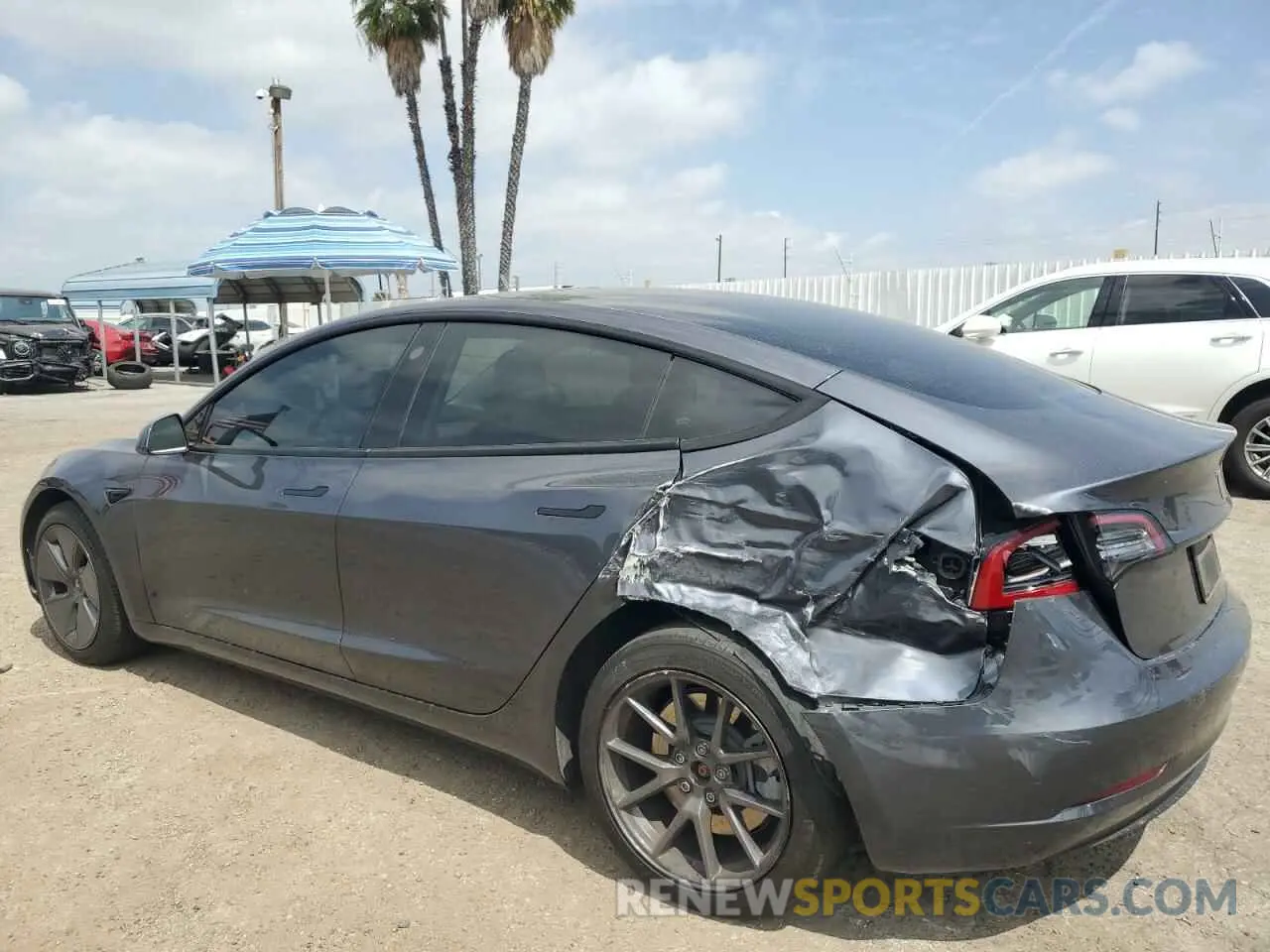 2 Фотография поврежденного автомобиля 5YJ3E1EAXPF422407 TESLA MODEL 3 2023