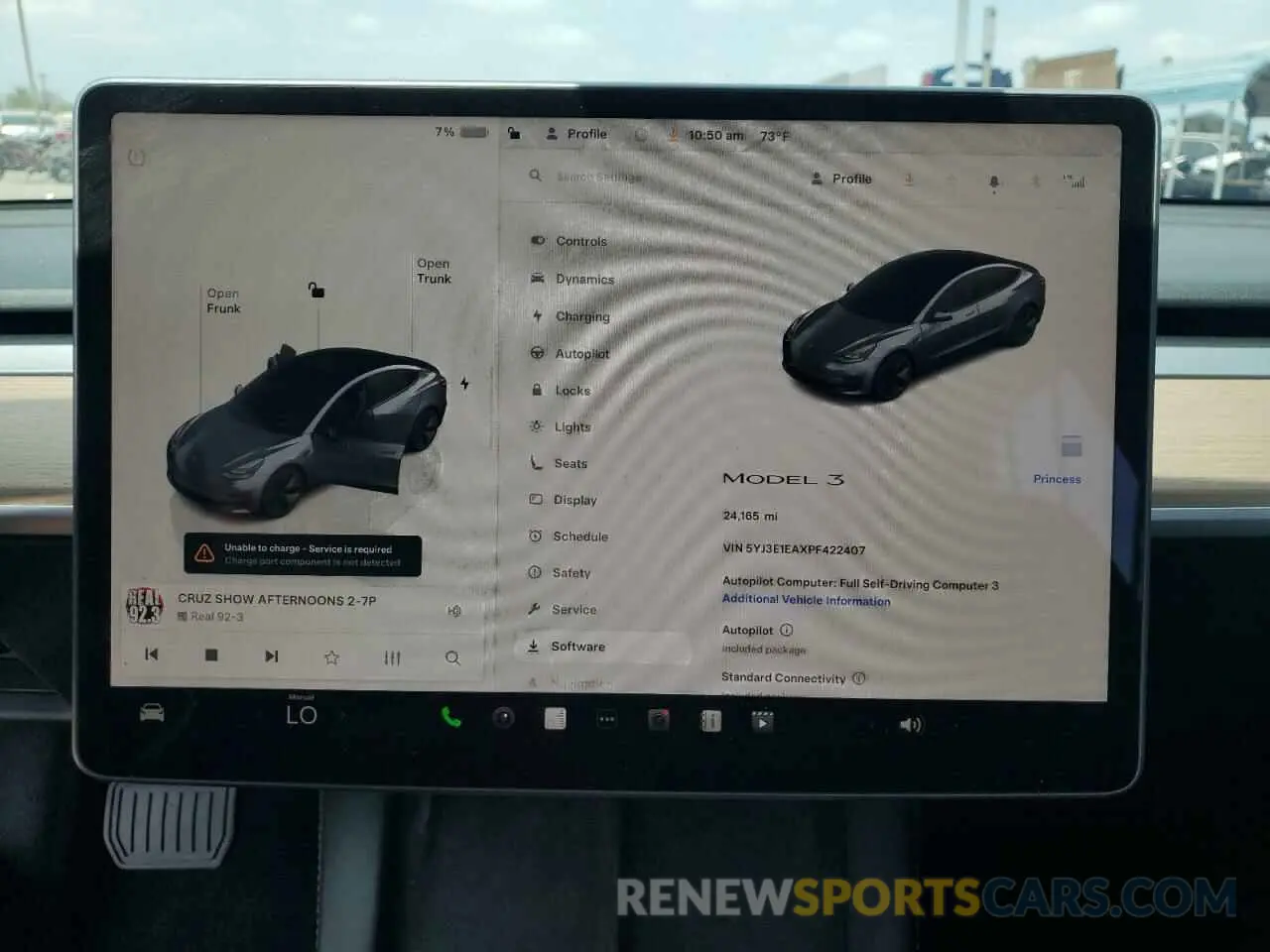 9 Фотография поврежденного автомобиля 5YJ3E1EAXPF422407 TESLA MODEL 3 2023