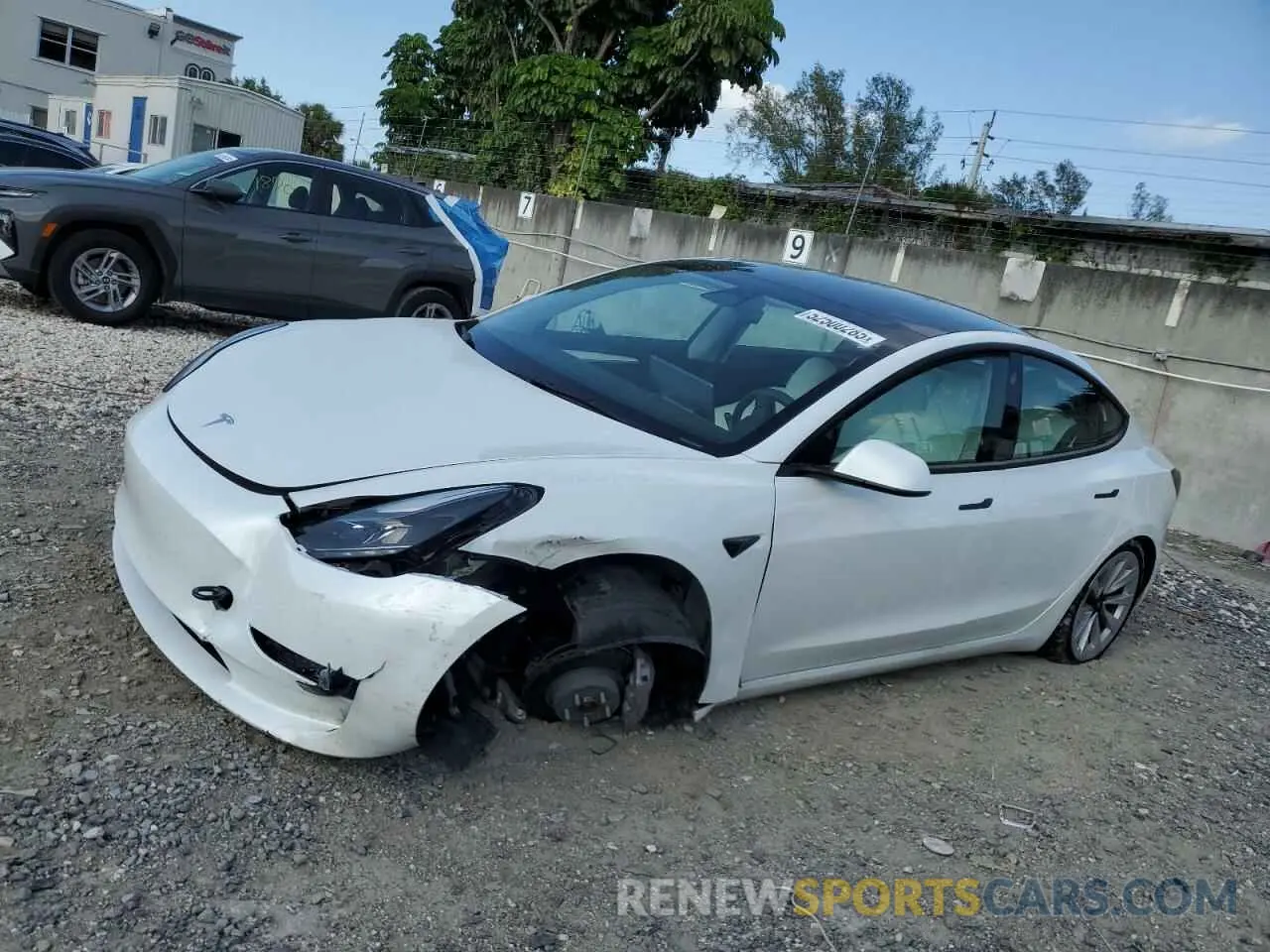 1 Photograph of a damaged car 5YJ3E1EAXPF422956 TESLA MODEL 3 2023