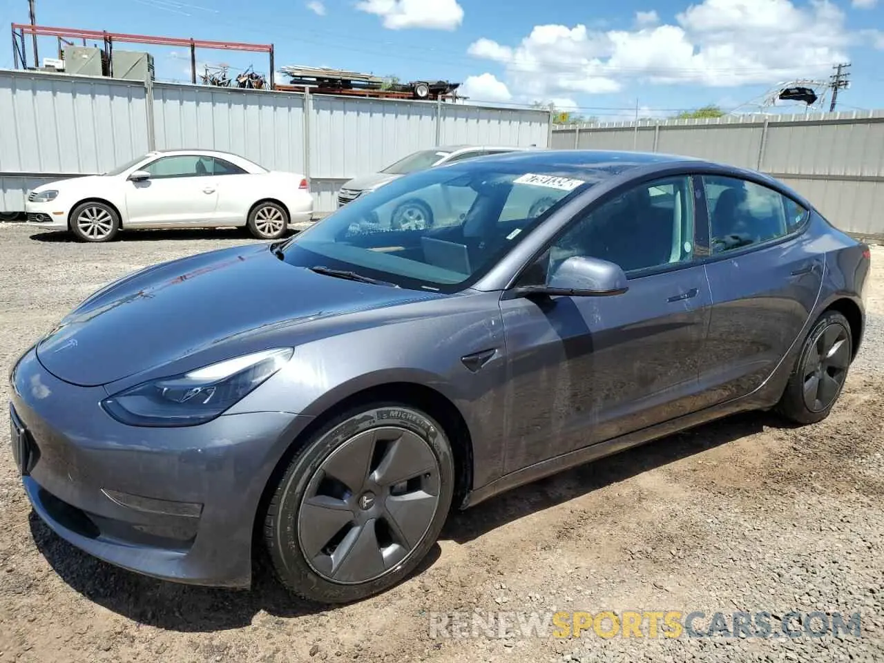1 Photograph of a damaged car 5YJ3E1EAXPF428059 TESLA MODEL 3 2023