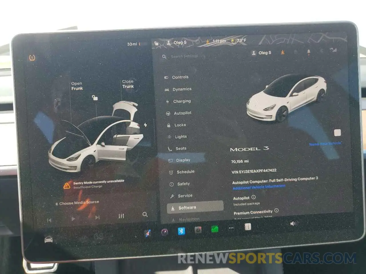 9 Фотография поврежденного автомобиля 5YJ3E1EAXPF447422 TESLA MODEL 3 2023