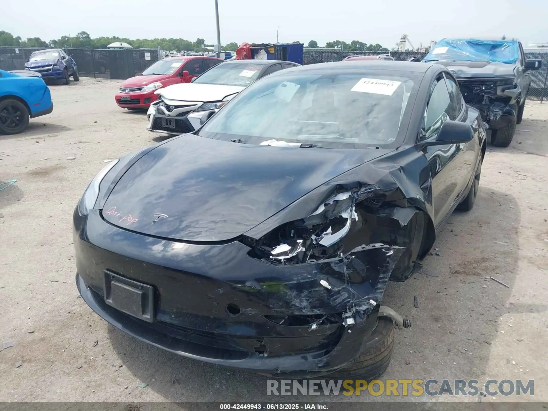 2 Photograph of a damaged car 5YJ3E1EAXPF453415 TESLA MODEL 3 2023