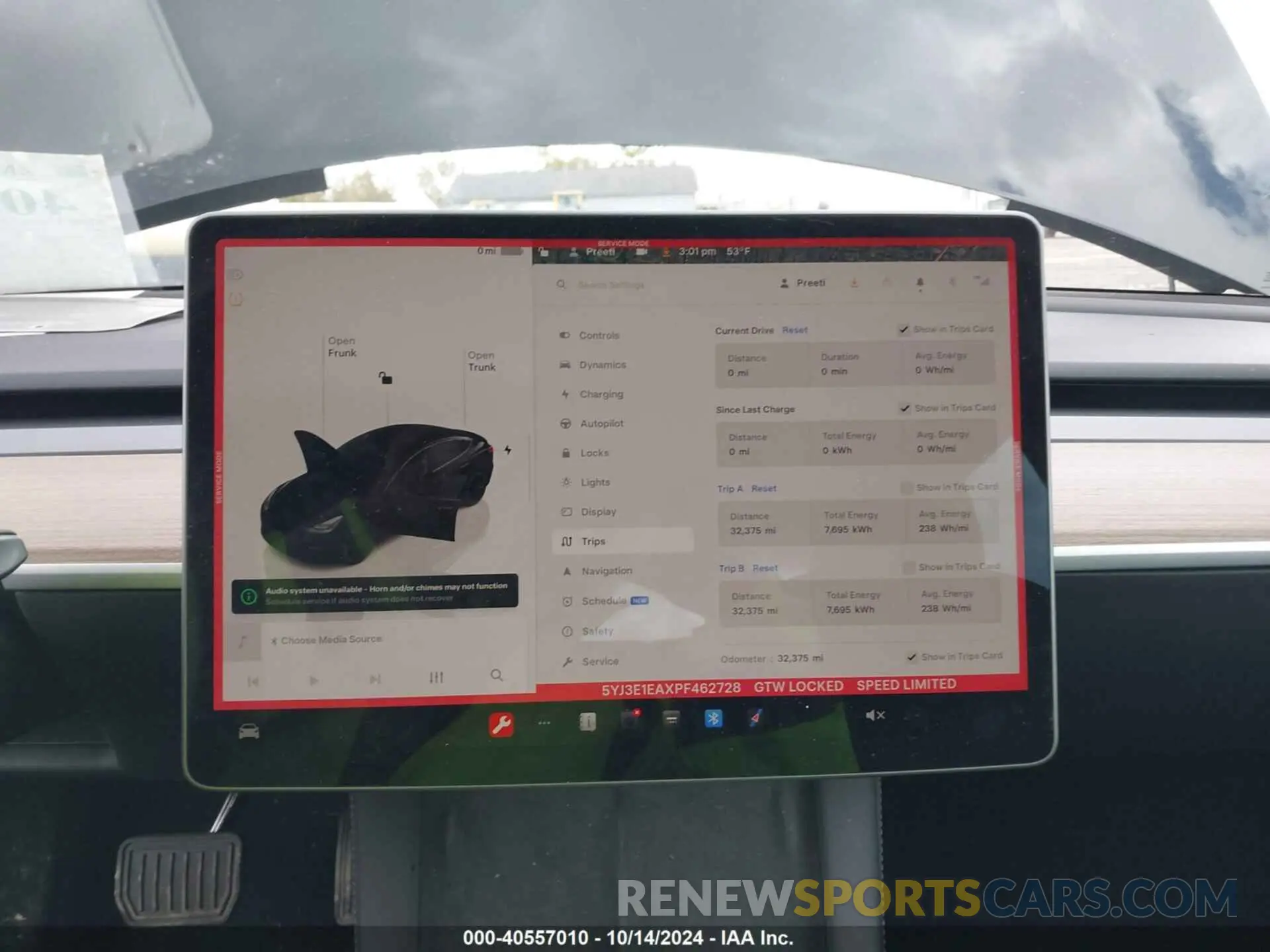 19 Фотография поврежденного автомобиля 5YJ3E1EAXPF462728 TESLA MODEL 3 2023