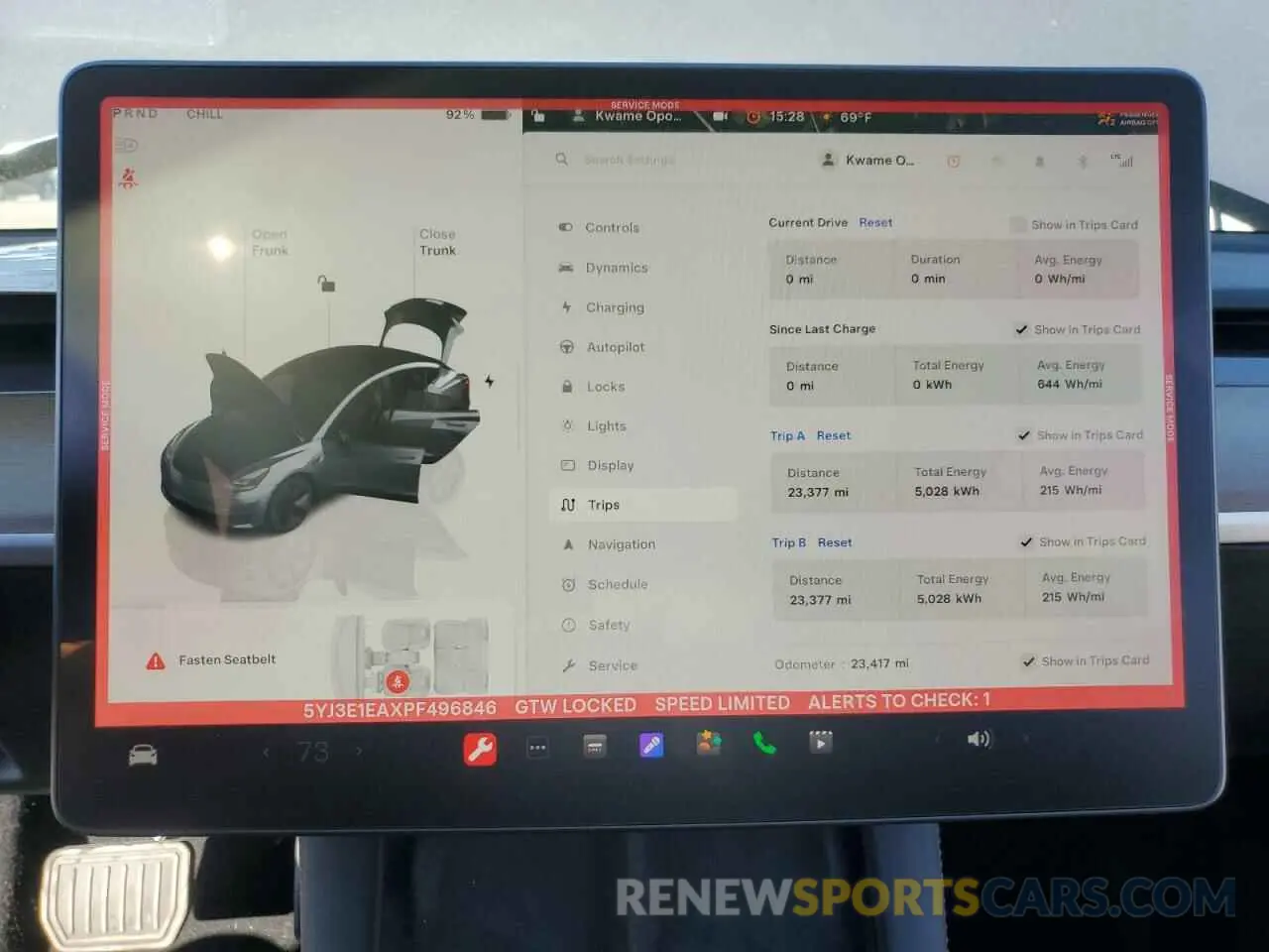9 Photograph of a damaged car 5YJ3E1EAXPF496846 TESLA MODEL 3 2023