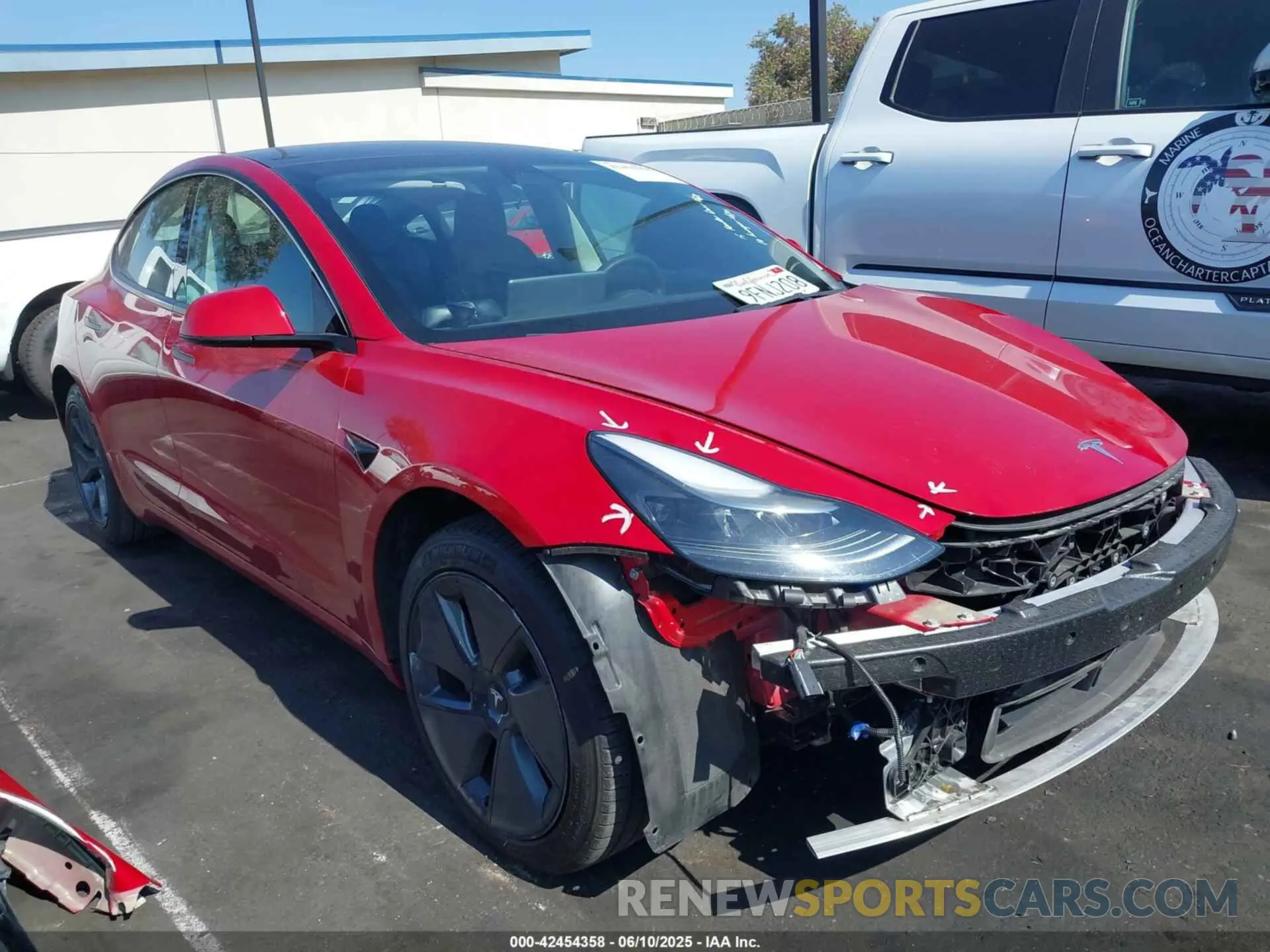 1 Фотография поврежденного автомобиля 5YJ3E1EAXPF505691 TESLA MODEL 3 2023