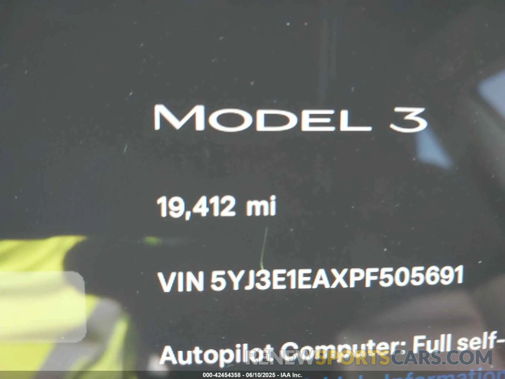 16 Фотография поврежденного автомобиля 5YJ3E1EAXPF505691 TESLA MODEL 3 2023
