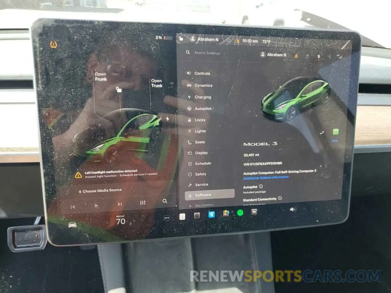 9 Photograph of a damaged car 5YJ3E1EAXPF510485 TESLA MODEL 3 2023