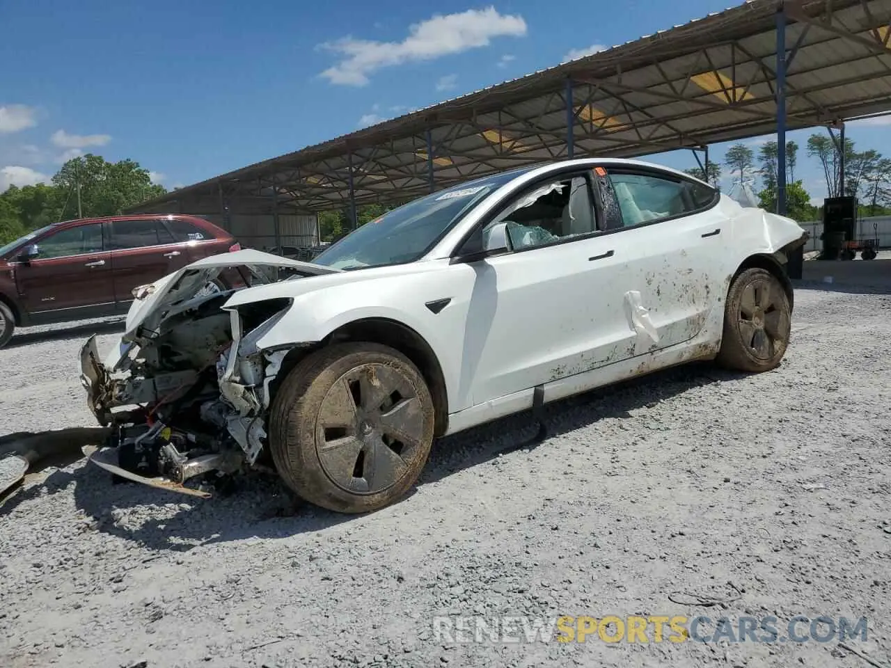 1 Фотография поврежденного автомобиля 5YJ3E1EAXPF513189 TESLA MODEL 3 2023
