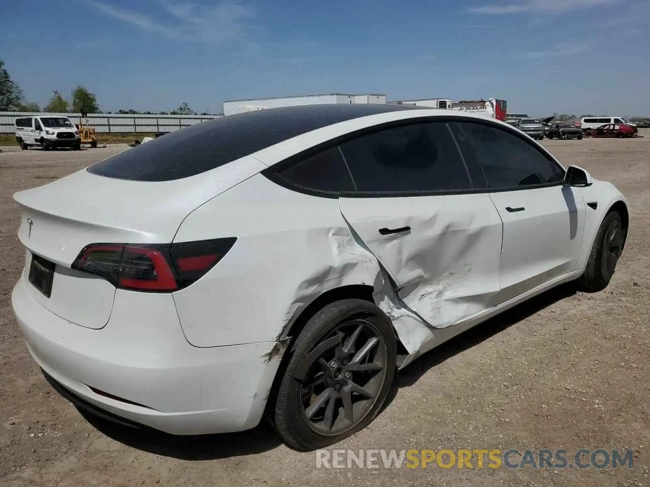 3 Photograph of a damaged car 5YJ3E1EAXPF542417 TESLA MODEL 3 2023