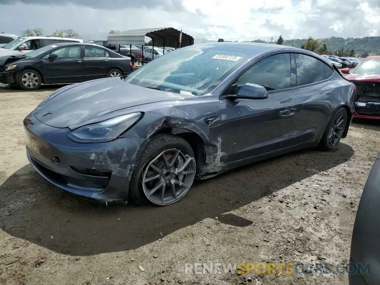 1 Фотография поврежденного автомобиля 5YJ3E1EAXPF546757 TESLA MODEL 3 2023