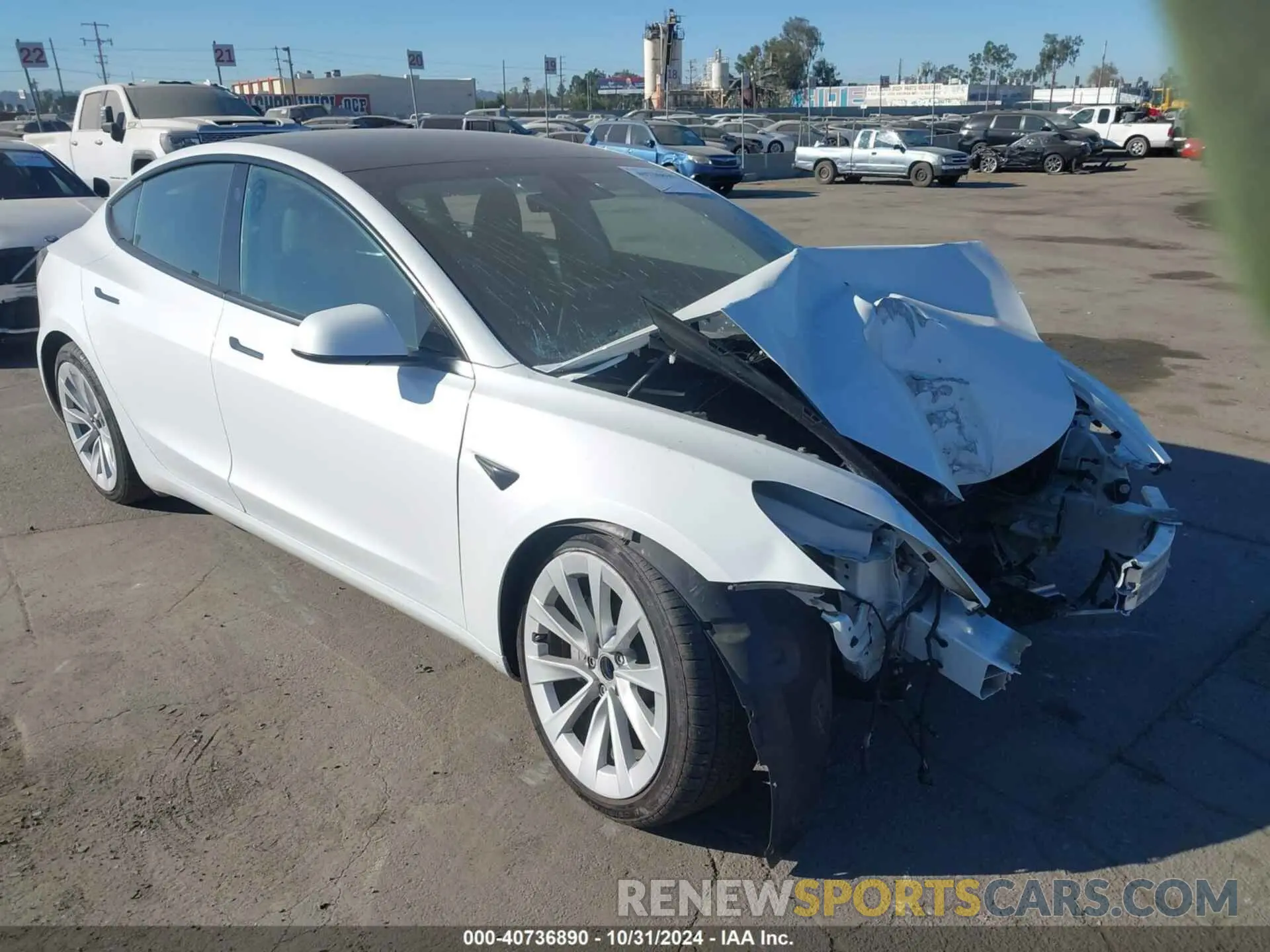 1 Photograph of a damaged car 5YJ3E1EAXPF550758 TESLA MODEL 3 2023