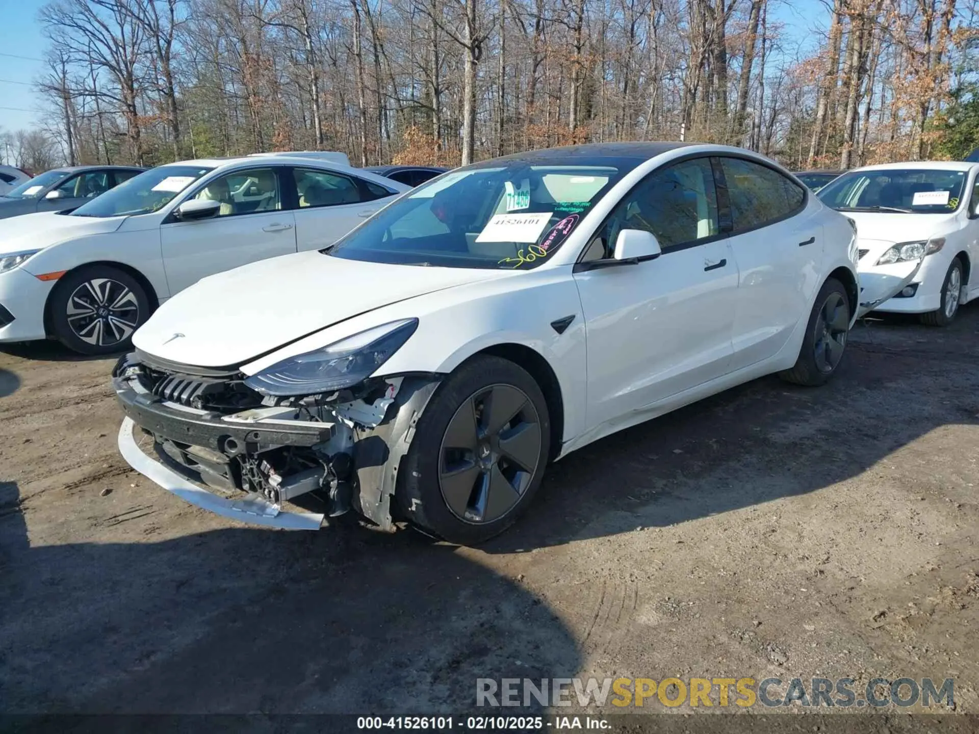 2 Photograph of a damaged car 5YJ3E1EAXPF572744 TESLA MODEL 3 2023