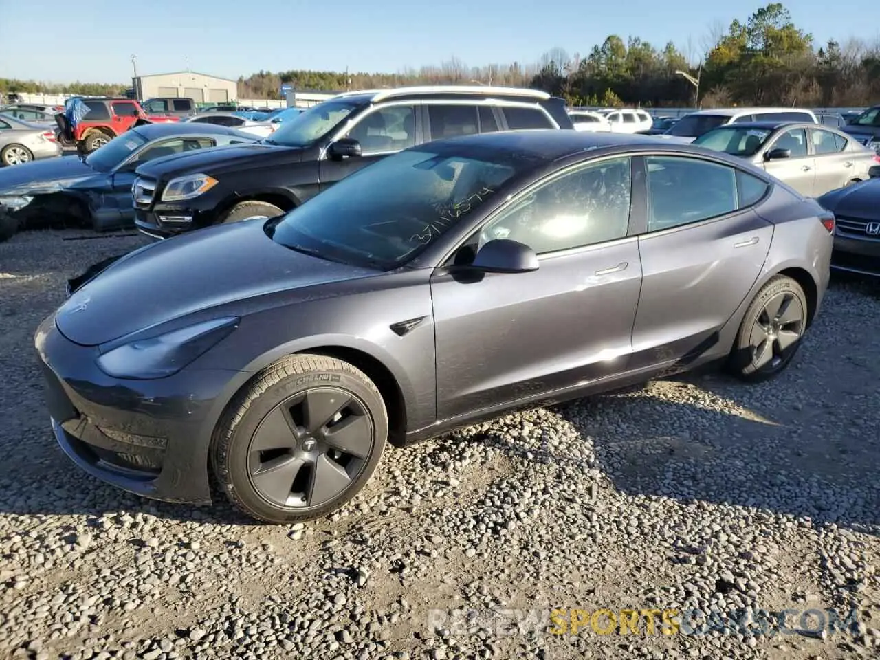 1 Photograph of a damaged car 5YJ3E1EAXPF594257 TESLA MODEL 3 2023