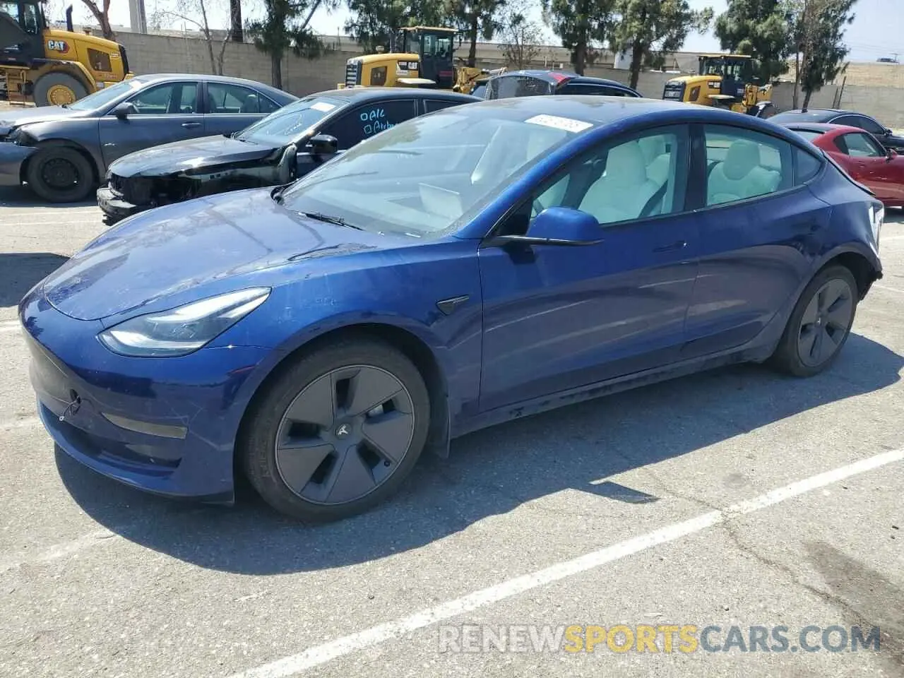 1 Фотография поврежденного автомобиля 5YJ3E1EAXPF599412 TESLA MODEL 3 2023
