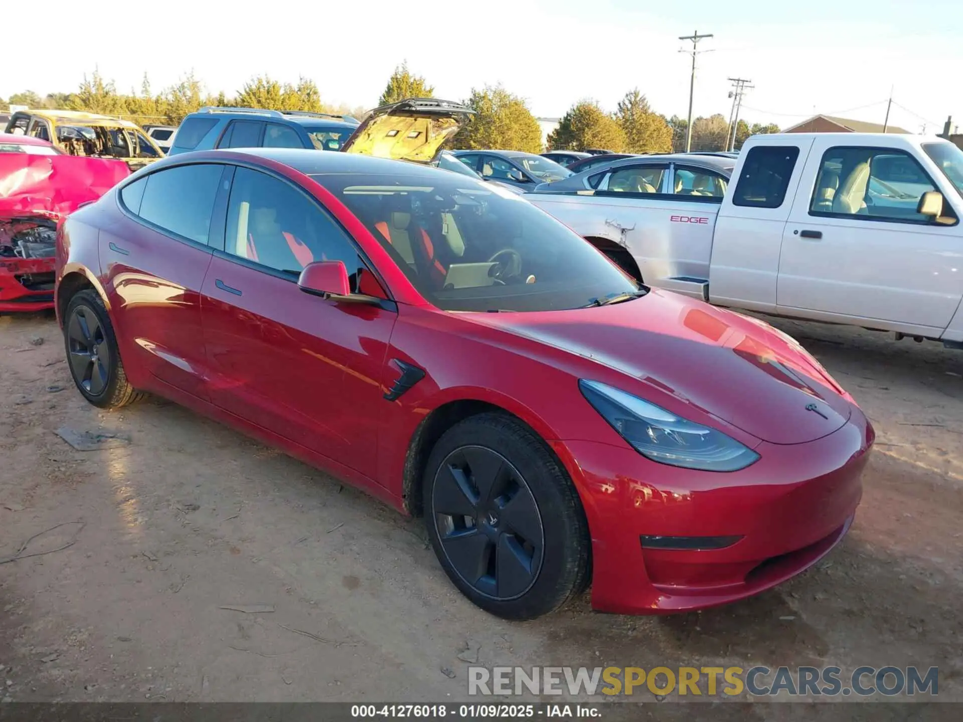 1 Фотография поврежденного автомобиля 5YJ3E1EAXPF600218 TESLA MODEL 3 2023