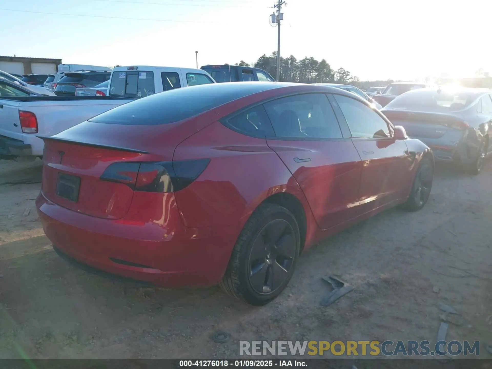 4 Фотография поврежденного автомобиля 5YJ3E1EAXPF600218 TESLA MODEL 3 2023