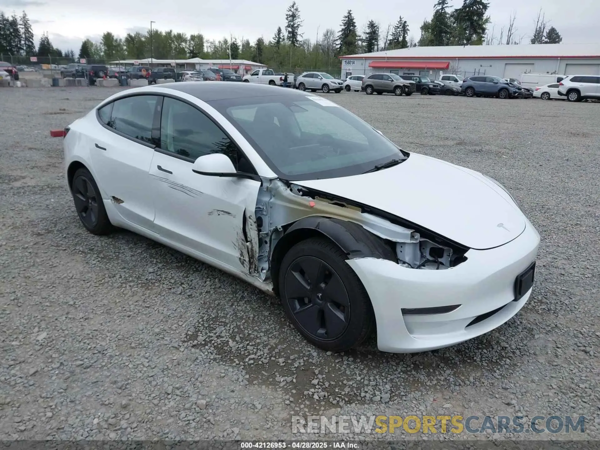 1 Фотография поврежденного автомобиля 5YJ3E1EAXPF611882 TESLA MODEL 3 2023