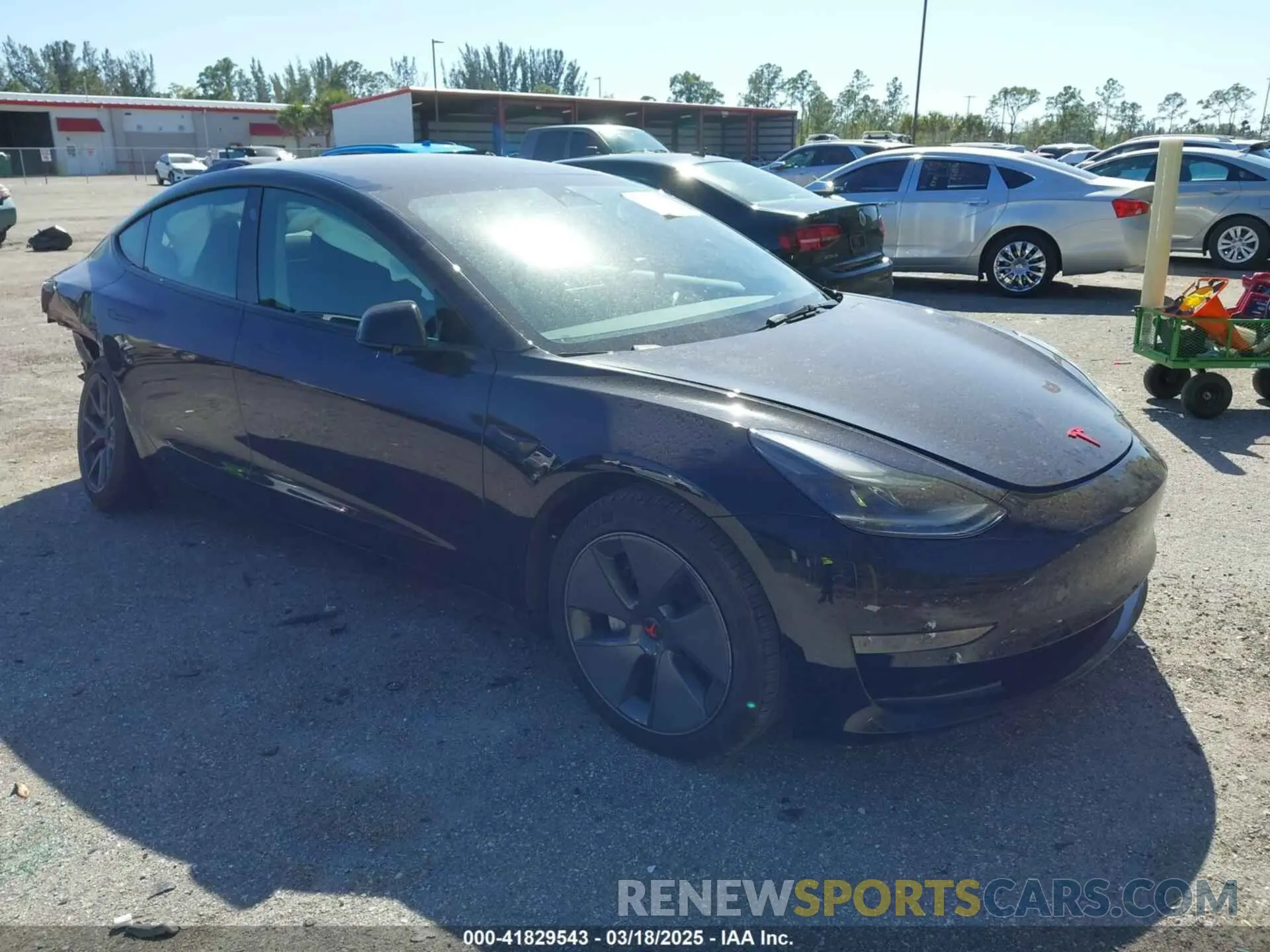 1 Photograph of a damaged car 5YJ3E1EAXPF623403 TESLA MODEL 3 2023