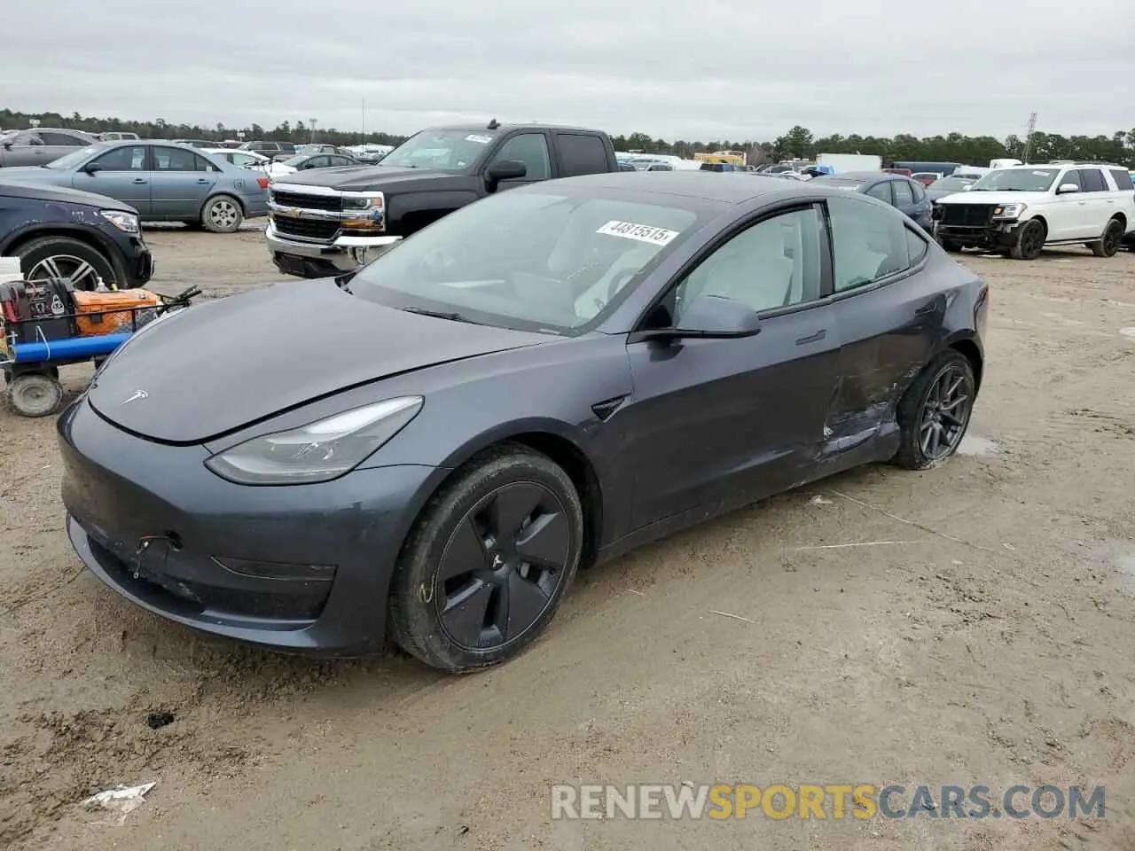 1 Photograph of a damaged car 5YJ3E1EAXPF670589 TESLA MODEL 3 2023