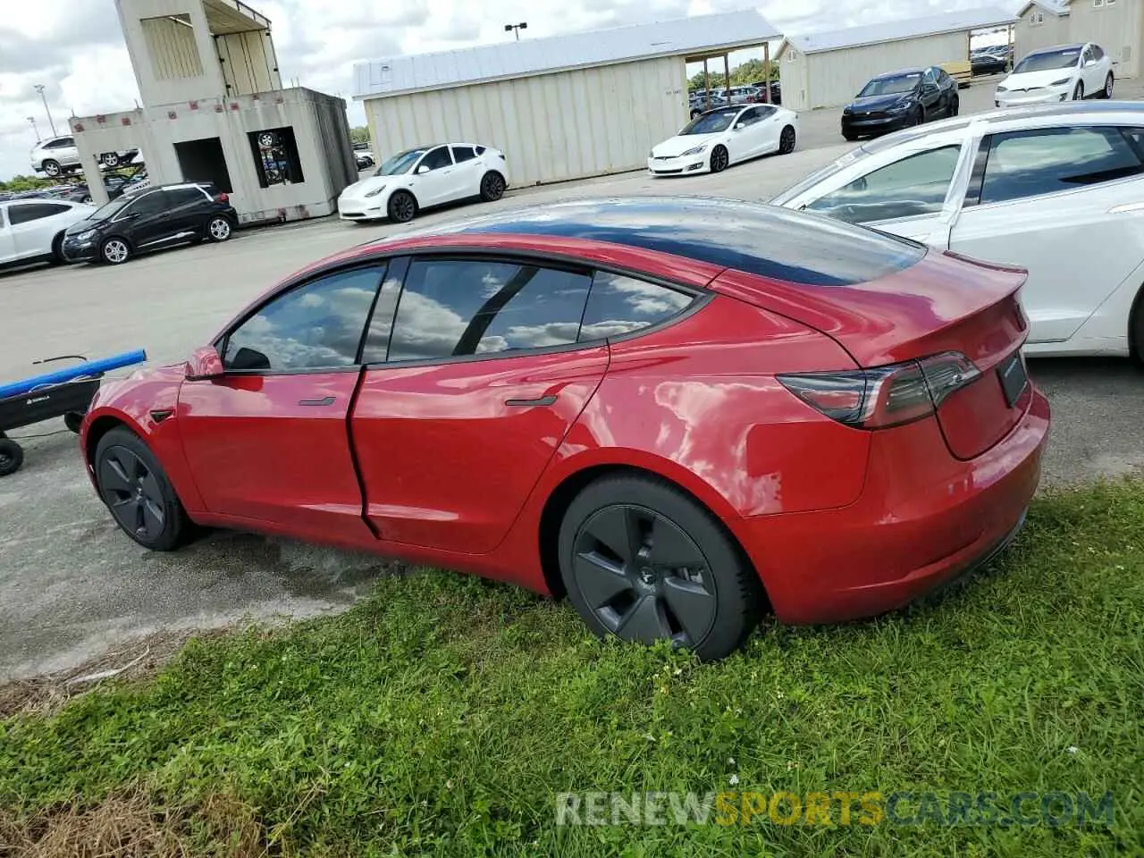 2 Photograph of a damaged car 5YJ3E1EAXPF677929 TESLA MODEL 3 2023