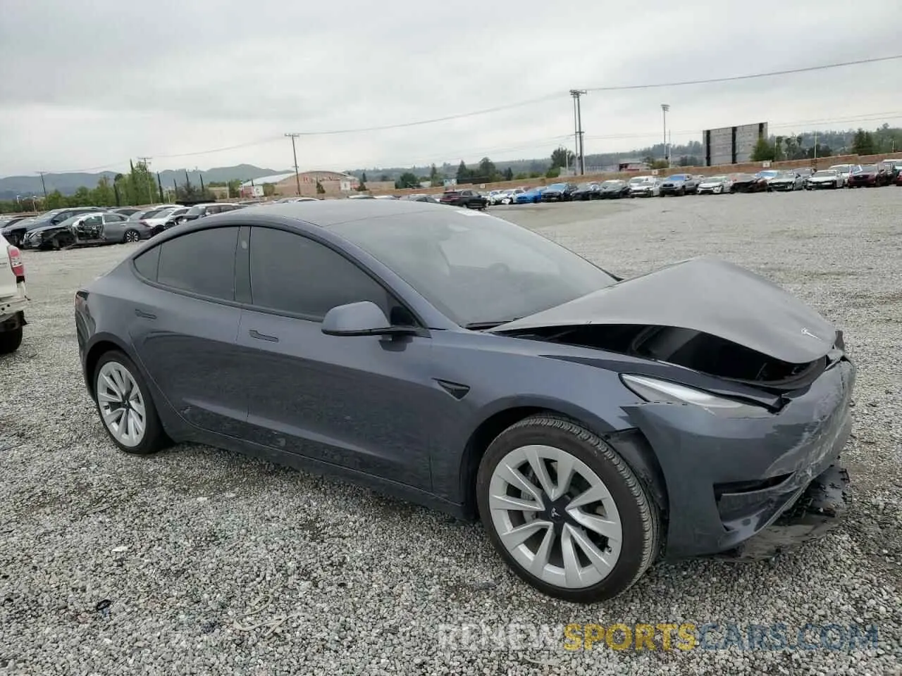 4 Фотография поврежденного автомобиля 5YJ3E1EAXPF694942 TESLA MODEL 3 2023
