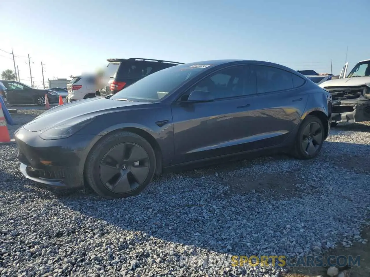 1 Photograph of a damaged car 5YJ3E1EAXPF704742 TESLA MODEL 3 2023