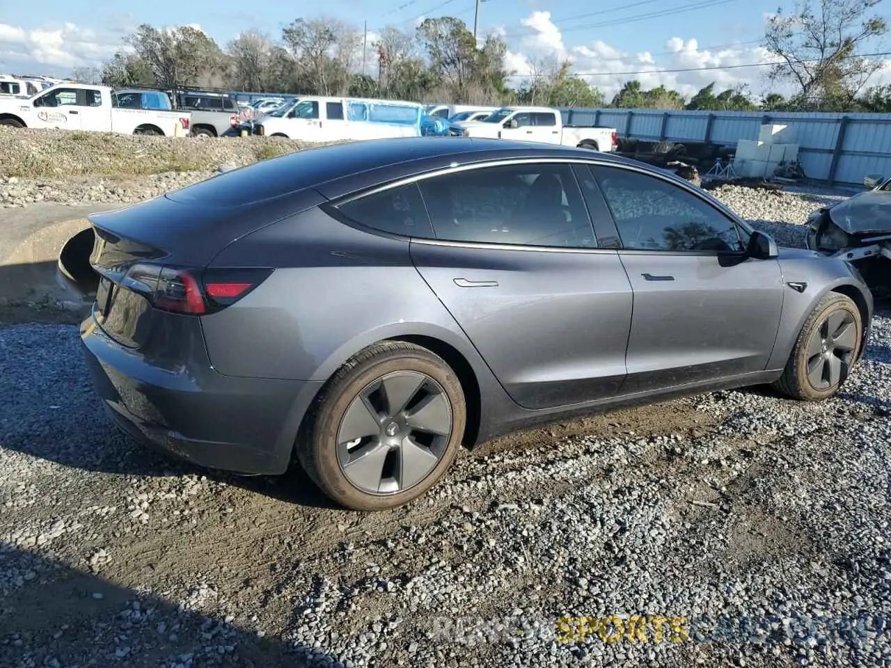 3 Photograph of a damaged car 5YJ3E1EAXPF704742 TESLA MODEL 3 2023