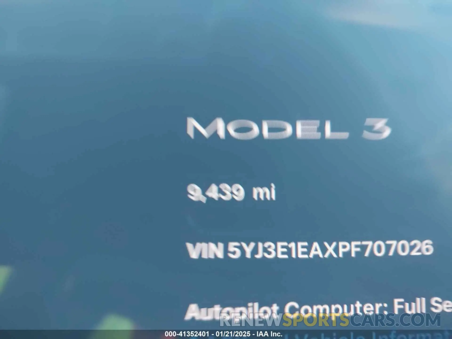 14 Photograph of a damaged car 5YJ3E1EAXPF707026 TESLA MODEL 3 2023