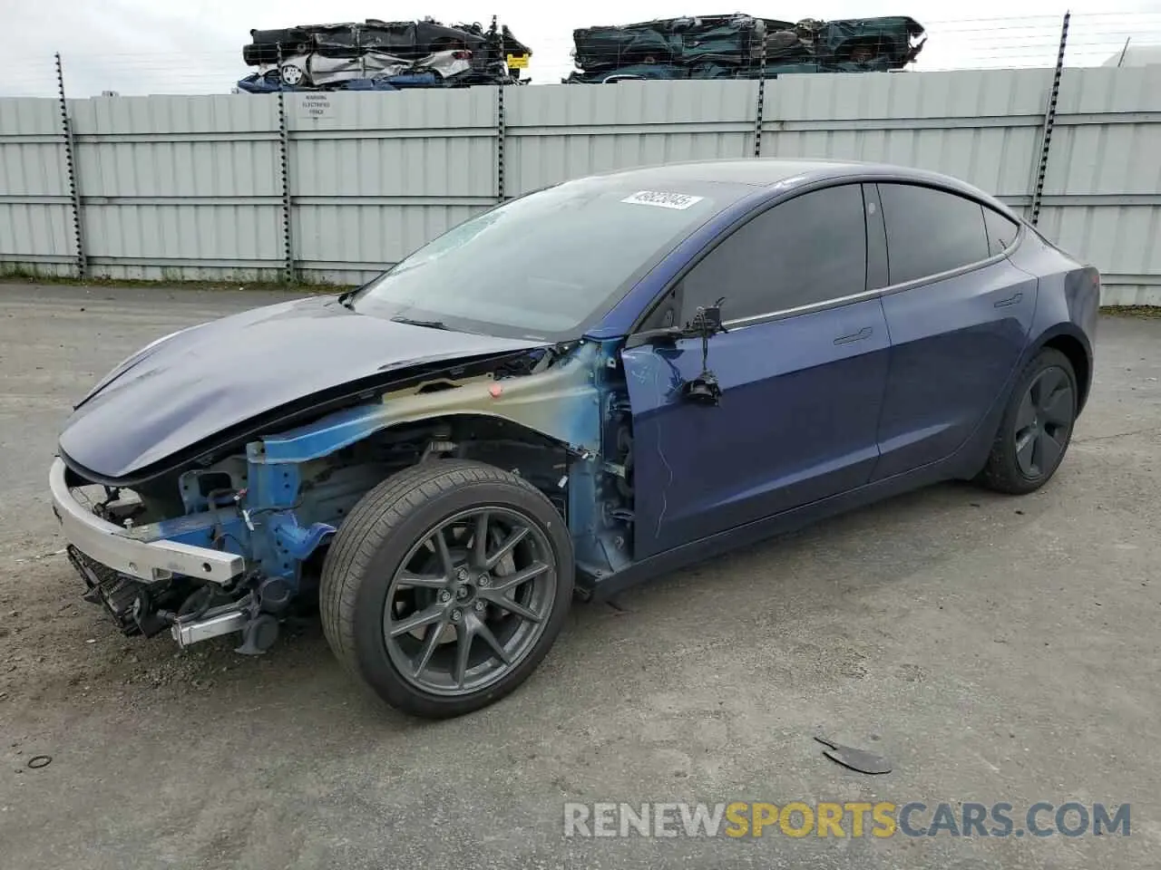 1 Photograph of a damaged car 5YJ3E1EB0PF388986 TESLA MODEL 3 2023