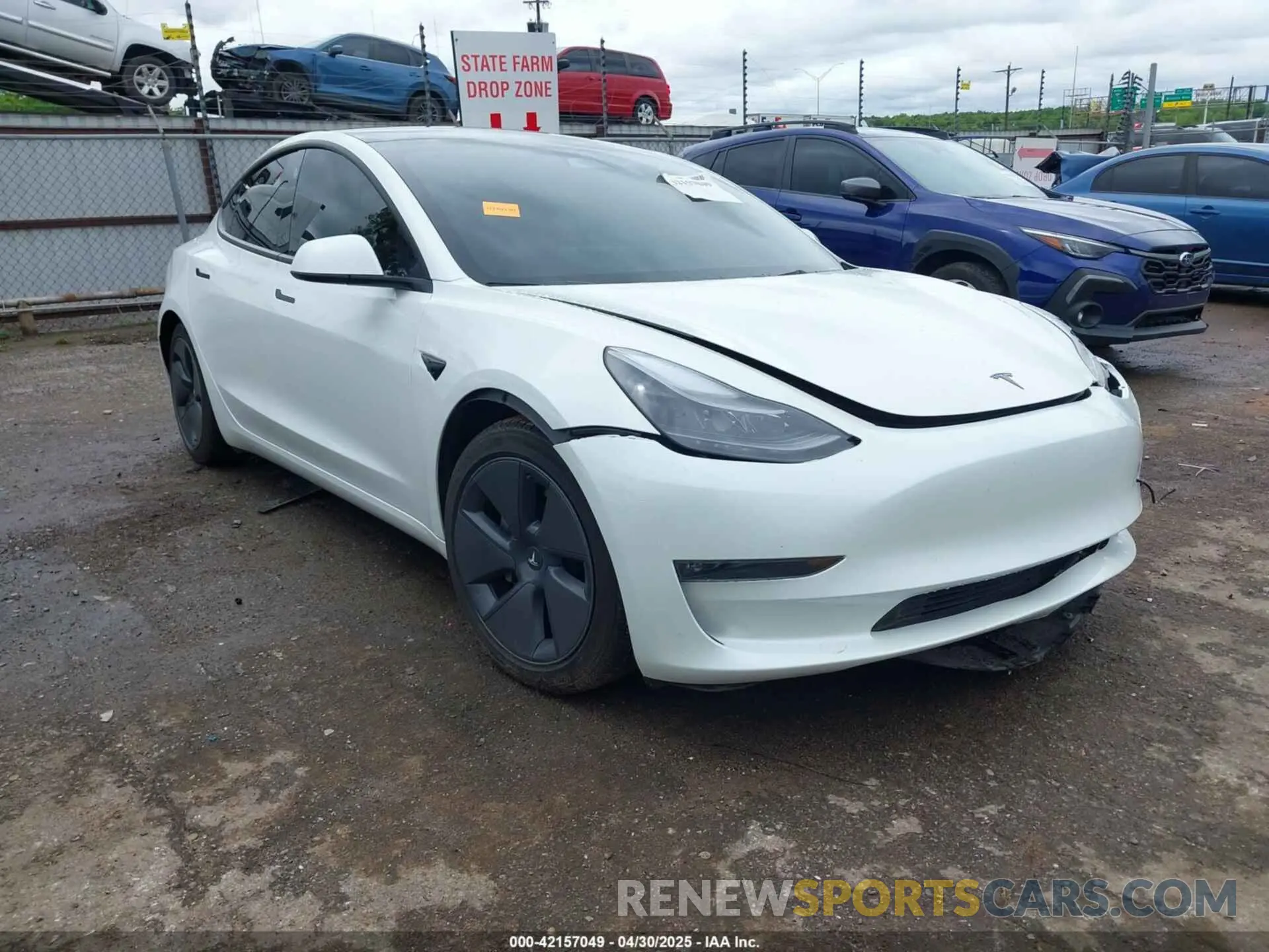 1 Фотография поврежденного автомобиля 5YJ3E1EB0PF596303 TESLA MODEL 3 2023