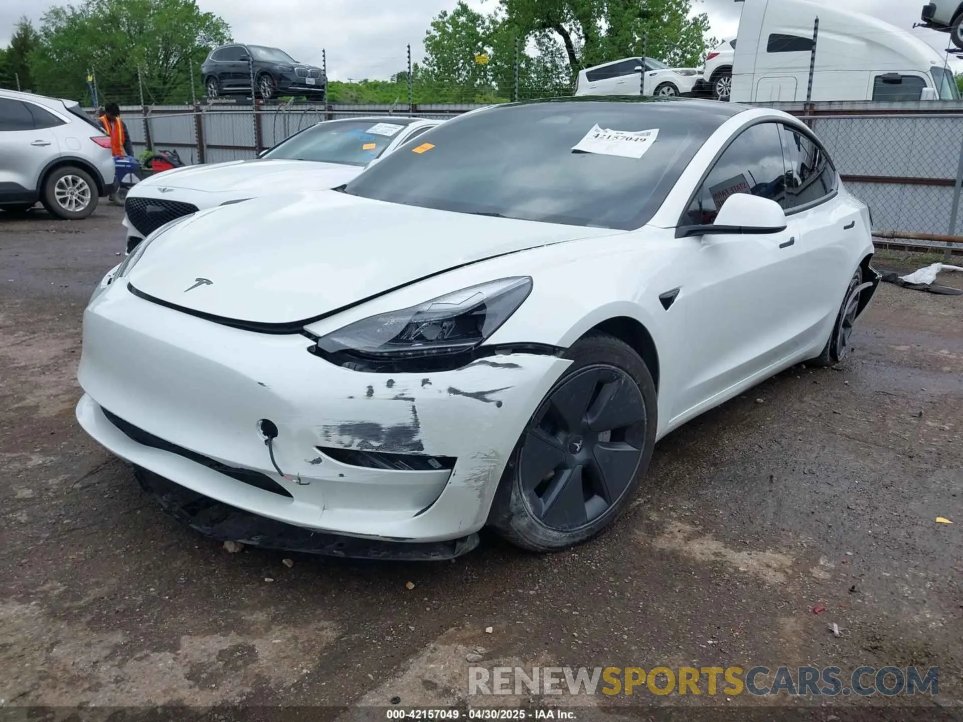 2 Фотография поврежденного автомобиля 5YJ3E1EB0PF596303 TESLA MODEL 3 2023