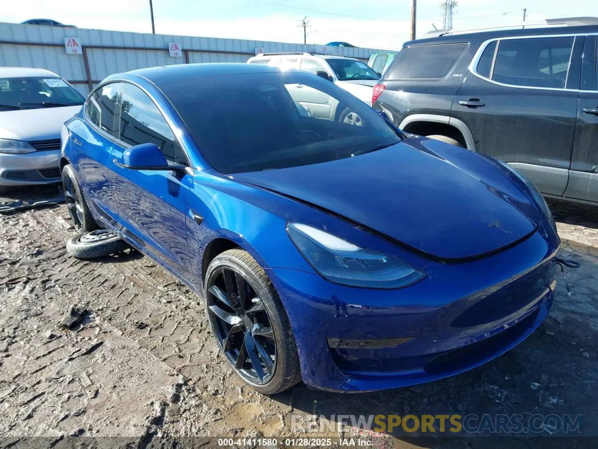 1 Photograph of a damaged car 5YJ3E1EB0PF688172 TESLA MODEL 3 2023